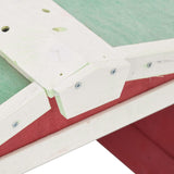 Robotic Lawn Mower Garage 72x87x50 cm Red and White Firwood - Close-Up Angle