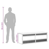 Terrarium Engineered Wood 144x46x48 cm - Low Angle