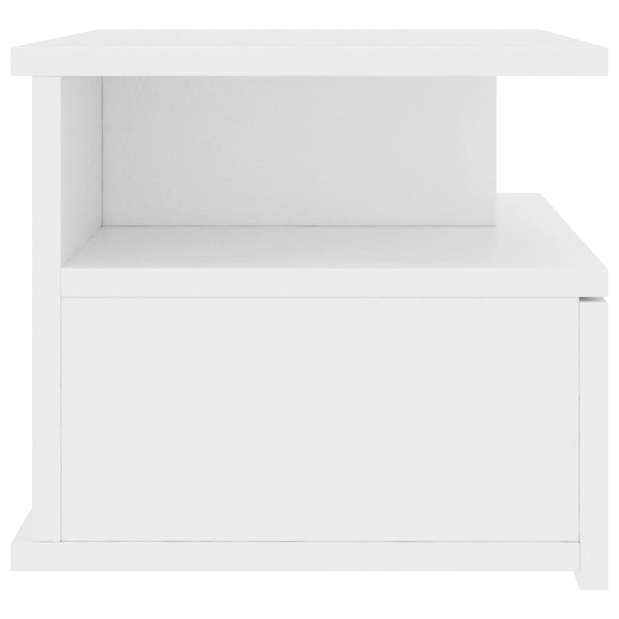 Floating Nightstands 2 pcs White 40x31x27 cm Engineered Wood