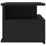 Floating Nightstand Black 40x31x27 cm Engineered Wood - 45-Degree Angle