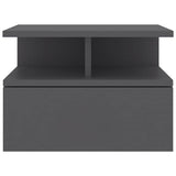 Floating Nightstand Grey 40x31x27 cm Engineered Wood - Top-Down View