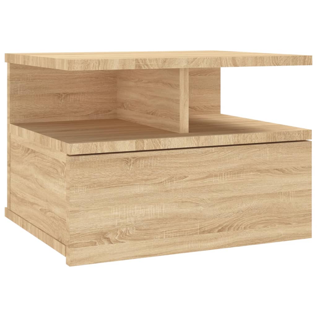 Floating Nightstand Sonoma Oak 40x31x27 cm Engineered Wood