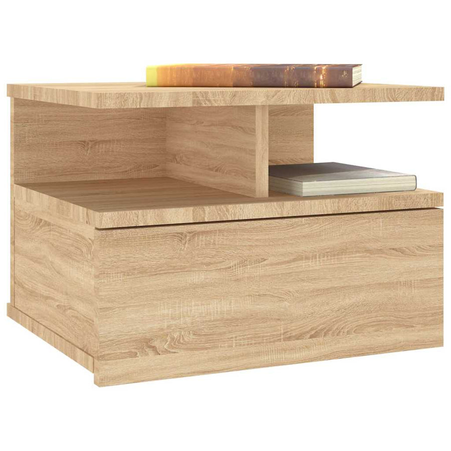Floating Nightstands 2 pcs Sonoma Oak 40x31x27 cm