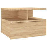 Floating Nightstands 2 pcs Sonoma Oak 40x31x27 cm Engineered Wood - Top-Down View