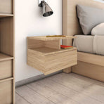 Floating Nightstands 2 pcs Sonoma Oak 40x31x27 cm