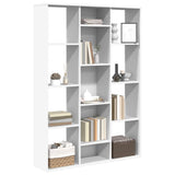 Room Divider/Book Cabinet White 100x24x140 cm Engineered Wood - Top-Down View