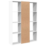 Room Divider/Book Cabinet White 100x24x140 cm Engineered Wood