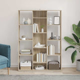 Room Divider/Book Cabinet Sonoma Oak 100x24x140 cm Engineered Wood