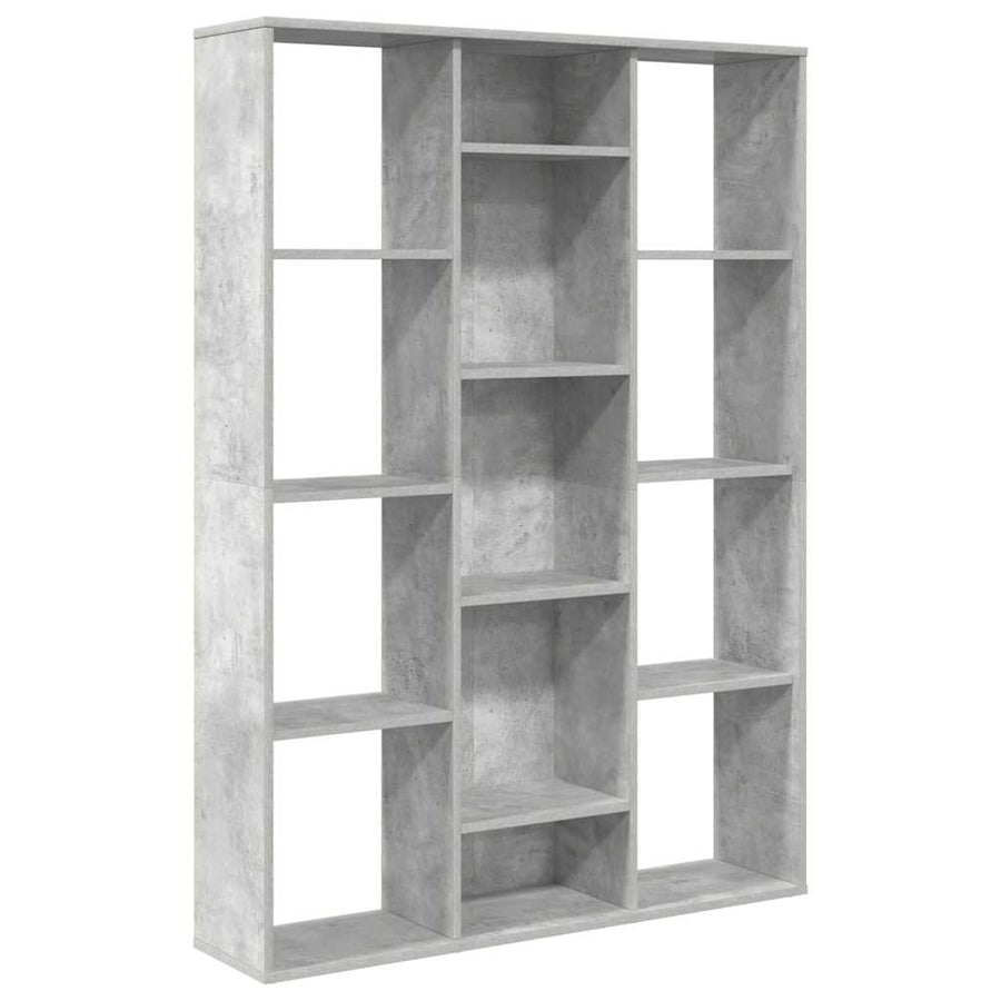 Room Divider/Book Cabinet Concrete Grey 100x24x140 cm