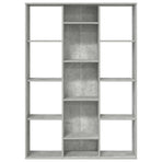 Room Divider/Book Cabinet Concrete Grey 100x24x140 cm