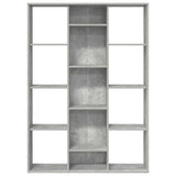 Room Divider/Book Cabinet Concrete Grey 100x24x140 cm Engineered Wood - 45-Degree Angle