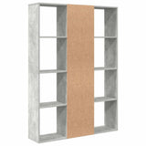 Room Divider/Book Cabinet Concrete Grey 100x24x140 cm Engineered Wood - Close-Up Angle