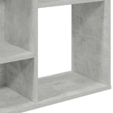 Room Divider/Book Cabinet Concrete Grey 100x24x140 cm Engineered Wood - Low Angle