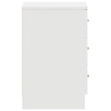 Bedside Cabinet White 38x35x56 cm Engineered Wood