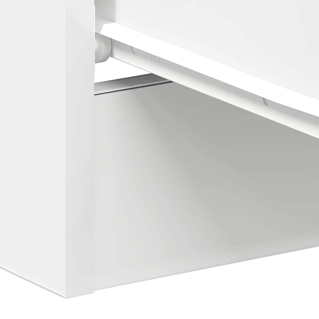 Bedside Cabinet White 38x35x56 cm Engineered Wood
