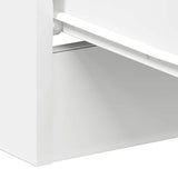Bedside Cabinet White 38x35x56 cm Engineered Wood