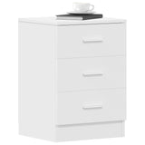 Bedside Cabinets 2 pcs White 38x35x56 cm Engineered Wood - Top-Down View