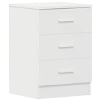 Bedside Cabinets 2 pcs White 38x35x56 cm Engineered Wood