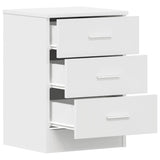 Bedside Cabinets 2 pcs White 38x35x56 cm Engineered Wood