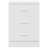Bedside Cabinets 2 pcs White 38x35x56 cm Engineered Wood - Close-Up Angle