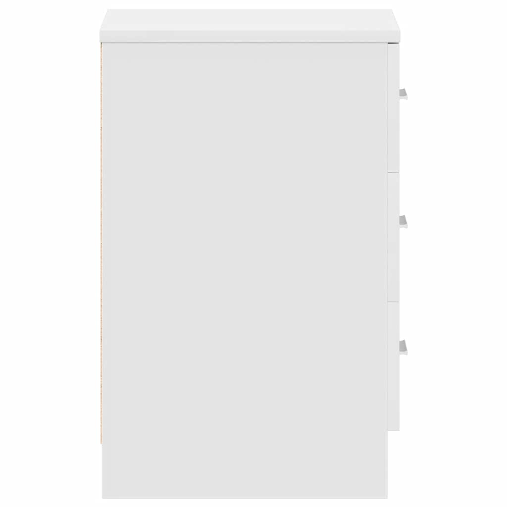 Bedside Cabinets 2 pcs White 38x35x56 cm Engineered Wood