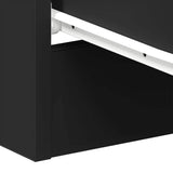 Bedside Cabinet Black 38x35x56 cm Engineered Wood - Extra Image