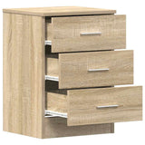 Bedside Cabinet Sonoma Oak 38x35x56 cm Engineered Wood - 45-Degree Angle