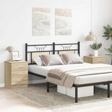 Bedside Cabinets 2 pcs Sonoma Oak 38x35x56 cm Engineered Wood - Side View