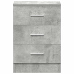 Bedside Cabinet Concrete Grey 38x35x56 cm Engineered Wood