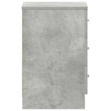 Bedside Cabinet Concrete Grey 38x35x56 cm Engineered Wood - Close-Up Angle