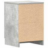 Bedside Cabinet Concrete Grey 38x35x56 cm Engineered Wood - Low Angle