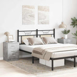 Bedside Cabinets 2 pcs Concrete Grey 38x35x56 cm Engineered Wood - Side View