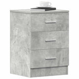 Bedside Cabinets 2 pcs Concrete Grey 38x35x56 cm Engineered Wood - Top-Down View