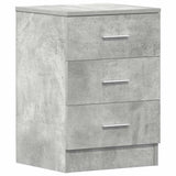 Bedside Cabinets 2 pcs Concrete Grey 38x35x56 cm Engineered Wood