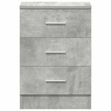 Bedside Cabinets 2 pcs Concrete Grey 38x35x56 cm Engineered Wood - Close-Up Angle
