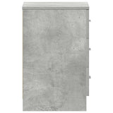 Bedside Cabinets 2 pcs Concrete Grey 38x35x56 cm Engineered Wood - Low Angle