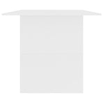 Dining Table White 180x90x76 cm Engineered Wood