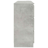 Sideboard Concrete Grey 140x35x76 cm Engineered Wood