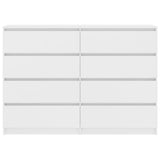 Sideboard White 140x35x99 cm Engineered Wood - Top-Down View