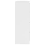 Sideboard White 140x35x99 cm Engineered Wood - 45-Degree Angle
