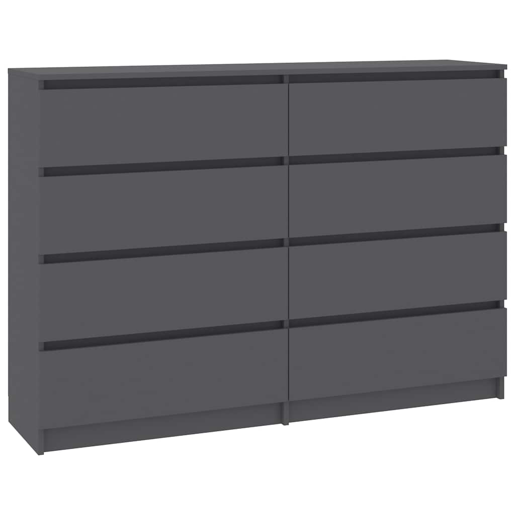 Sideboard Grey 140x35x99 cm Engineered Wood