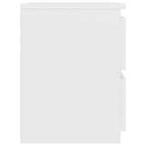 Bedside Cabinet White 30x30x40 cm Engineered Wood
