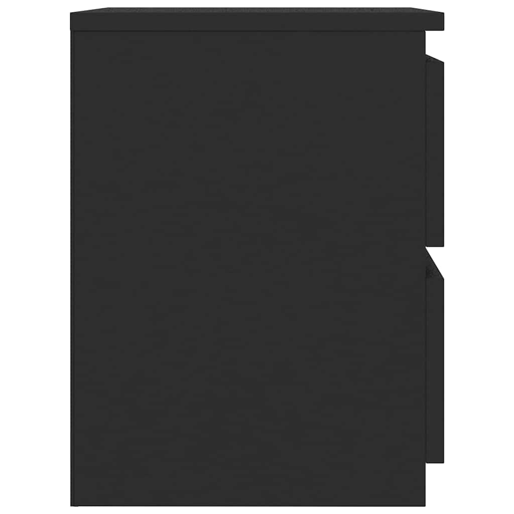 Bedside Cabinet Black 30x30x40 cm Engineered Wood