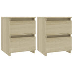 Bedside Cabinets 2 pcs Sonoma Oak 30x30x40 cm Engineered Wood