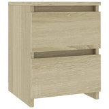 Bedside Cabinets 2 pcs Sonoma Oak 30x30x40 cm Engineered Wood - Top-Down View