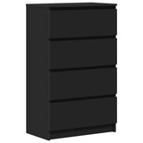 Sideboard Black 60x35x98.5 cm Engineered Wood - Front View