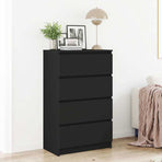 Sideboard Black 60x35x98.5 cm Engineered Wood