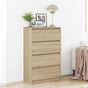 Sideboard Sonoma Oak 60x35x98.5 cm Engineered Wood