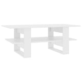 Coffee Table White 110x55x42 cm Engineered Wood