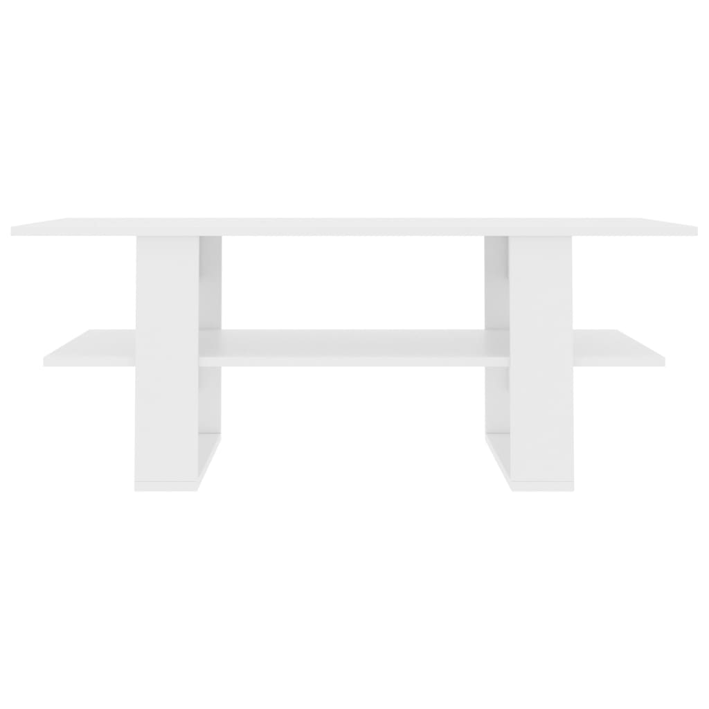Coffee Table White 110x55x42 cm Engineered Wood